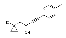 1-(2-hydroxy-4-p-tolylbut-3-ynyl)cyclopropanol结构式