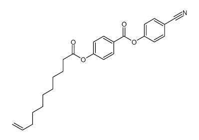 (4-cyanophenyl) 4-undec-10-enoyloxybenzoate结构式