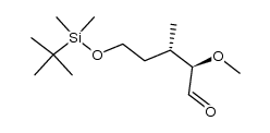 (2R,3S)-5-((tert-butyldimethylsilyl)oxy)-2-methoxy-3-methylpentanal Structure