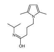 4-(2,5-dimethylpyrrol-1-yl)-N-propan-2-ylbutanamide结构式