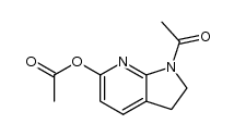 6-acetoxy-1-acetyl-2,3-dihydro-1H-pyrrolo[2,3-b]pyridine Structure