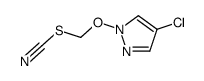 (4-chloropyrazol-1-yl)oxymethyl thiocyanate Structure