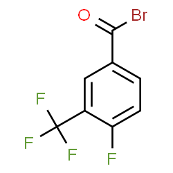 4-Fluoro-3-(trifluoromethyl)benzoyl bromide结构式