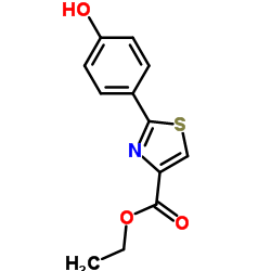 ethyl 2-(4-hydroxyphenyl)thiazole-4-carboxylate structure