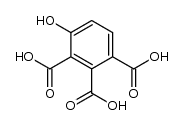 4-hydroxy-1,2,3-benzenetricarboxylic acid结构式