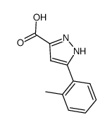 3-(2-Methylphenyl)pyrazole-5-carboxylic acid structure