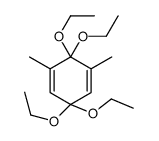 3,3,6,6-tetraethoxy-1,5-dimethylcyclohexa-1,4-diene Structure