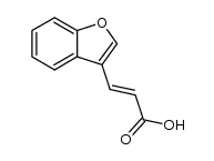 3-(3-benzofuryl)acrylic acid Structure