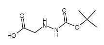 Hydrazinecarboxylic acid, 2-(carboxymethyl)-, 1-(1,1-dimethylethyl) ester (9CI) Structure