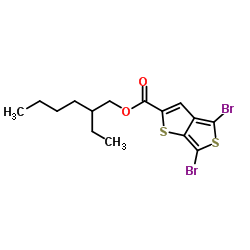2‐ethylhexyl 4,6‐dibromothieno[3,4‐b]thiophene‐2‐carboxylate结构式