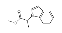 methyl 2-(1H-indol-1-yl)propanoate结构式