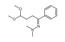 2-(4,4-dimethoxy-1-phenylbutylidene)-1,1-dimethylhydrazine结构式
