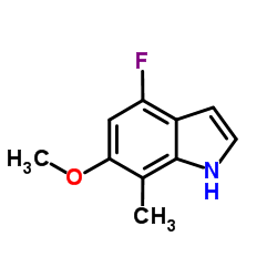 4-Fluoro-6-methoxy-7-methyl-1H-indole结构式