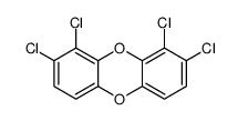 1,2,8,9-Tetrachlorodibenzo-p-dioxin Structure