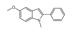 5-methoxy-1-methyl-2-phenylindole Structure