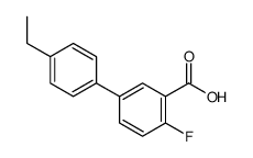 5-(4-ethylphenyl)-2-fluorobenzoic acid结构式