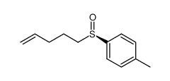 (+)-(RS)-5-<(4-Methylphenyl)sulfinyl>pent-1-ene结构式