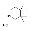 4,4-Difluoro-3,3-Dimethylpiperidine Hydrochloride Structure