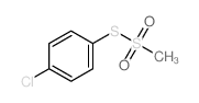 Methanesulfonothioicacid, S-(4-chlorophenyl) ester Structure