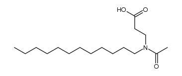 acide (N-dodecyl acetamido)-3 propanoique结构式