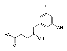 5-(3,5-dihydroxyphenyl)-4-hydroxyvaleric acid Structure