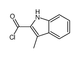 1H-Indole-2-carbonylchloride,3-methyl-(9CI)结构式