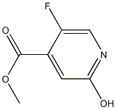 methyl 5-fluoro-2-hydroxyisonicotinate结构式