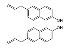 2,2'-(2,2'-dihydroxy-1,1'-binaphthyl-6,6'-diyl)diethanal Structure