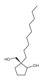 (1RS,2R)-2-hydroxymethyl-2-nonylcyclopentanol结构式