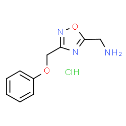 (3-(Phenoxymethyl)-1,2,4-oxadiazol-5-yl)methanamine hydrochloride Structure