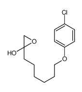 (2R)-2-[6-(4-chlorophenoxy)hexyl]oxiran-2-ol结构式