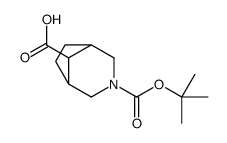 3-Boc-3-氮杂双环[3.2.1]辛烷-8-羧酸结构式