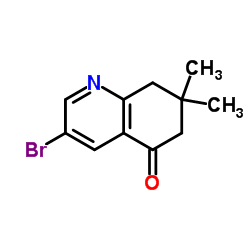 3-Bromo-7,7-dimethyl-7,8-dihydro-5(6H)-quinolinone结构式