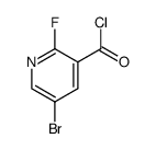 5-Bromo-2-fluoro-3-pyridinecarbonyl chloride结构式