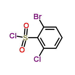 2-bromo-6-chlorobenzene-1-sulfonyl chloride structure