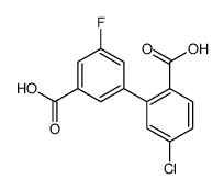 2-(3-carboxy-5-fluorophenyl)-4-chlorobenzoic acid Structure