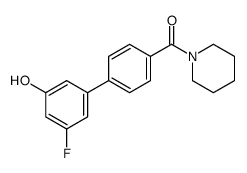 [4-(3-fluoro-5-hydroxyphenyl)phenyl]-piperidin-1-ylmethanone结构式