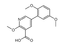 5-(2,5-dimethoxyphenyl)-2-methoxypyridine-3-carboxylic acid Structure