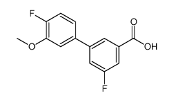 3-fluoro-5-(4-fluoro-3-methoxyphenyl)benzoic acid结构式
