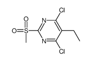 4,6-DICHLORO-5-ETHYL-2-(METHYLSULFONYL)PYRIMIDINE structure