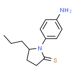 2-Pyrrolidinethione,1-(4-aminophenyl)-5-propyl- Structure