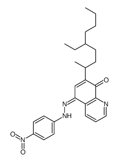 7-(5-ethylnonan-2-yl)-5-[(4-nitrophenyl)hydrazinylidene]quinolin-8-one Structure