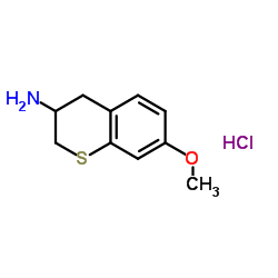 7-Methoxy-3-thiochromanamine hydrochloride (1:1)结构式