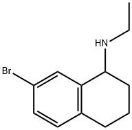 (7-Bromo-1,2,3,4-tetrahydro-naphthalen-1-yl)-ethyl-amine Structure