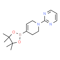 2-(4-(4,4,5,5-tetramethyl-1,3,2-dioxaborolan-2-yl)-5,6-dihydropyridin-1(2H)-yl)pyrimidine Structure