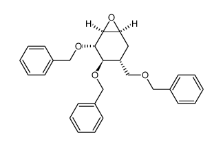 DL-(1,2,4/3,5)-1,2-Anhydro-3,4-di-O-benzyl-5-benzyloxymethyl-1,2,3,4-cyclohexanetetrol Structure