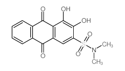 3,4-Dihydroxy-N,N-dimethyl-9,10-dioxo-9,10-dihydroanthracene-2-sulfonamide Structure