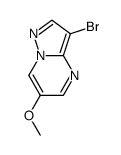 3-溴-6-甲氧基吡唑并[1,5-a]嘧啶结构式