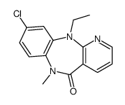 9-chloro-11-ethyl-6-methylpyrido[3,2-c][1,5]benzodiazepin-5-one结构式