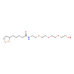 Lipoamido-PEG3-OH Structure